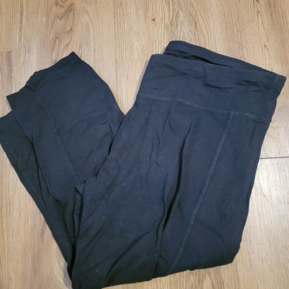 Womens RBX Black Capri Workout Pants Sz XL